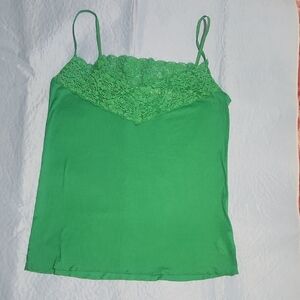 COUNTRY ROAD  Green Lace Trim Women's Top SIZE XL.
